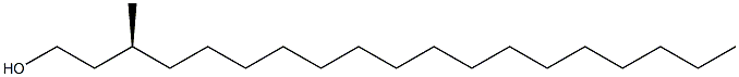 [S,(-)]-3-Methylnonadecane-1-ol Struktur