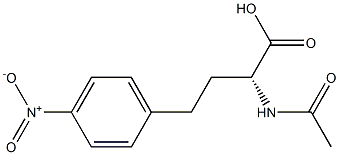 [R,(-)]-2-Acetylamino-4-(p-nitrophenyl)butyric acid Struktur