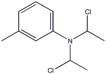 N,N-Di(1-chloroethyl)-m-toluidine Struktur