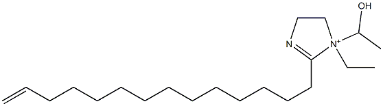 1-Ethyl-1-(1-hydroxyethyl)-2-(13-tetradecenyl)-2-imidazoline-1-ium Struktur