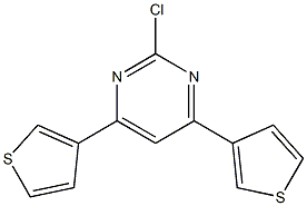 2-Chloro-4-(3-thienyl)-6-(3-thienyl)pyrimidine Struktur