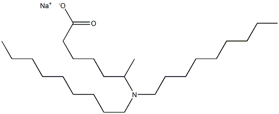 6-(Dinonylamino)heptanoic acid sodium salt Struktur