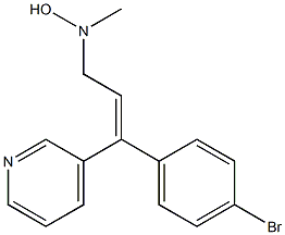 (Z)-3-(4-Bromophenyl)-N-hydroxy-N-methyl-3-(3-pyridyl)-2-propen-1-amine Struktur