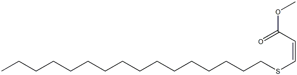 (Z)-3-(Hexadecylthio)acrylic acid methyl ester Struktur