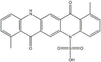 5,7,12,14-Tetrahydro-1,8-dimethyl-7,14-dioxoquino[2,3-b]acridine-5-sulfonic acid Struktur