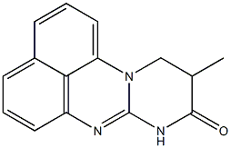 10,11-Dihydro-10-methylpyrimido[1,2-a]perimidin-9(8H)-one Struktur