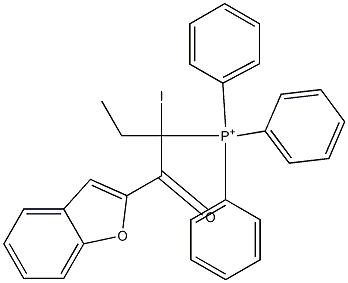 [1-(2-Benzofuranylcarbonyl)-1-iodopropyl]triphenylphosphonium Struktur