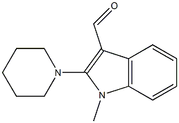 1-Methyl-2-piperidino-1H-indole-3-carbaldehyde Struktur