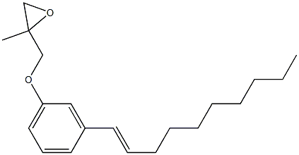 3-(1-Decenyl)phenyl 2-methylglycidyl ether Struktur