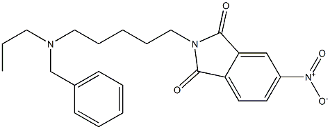 N-[5-(Propylbenzylamino)pentyl]-4-nitrophthalimide Struktur