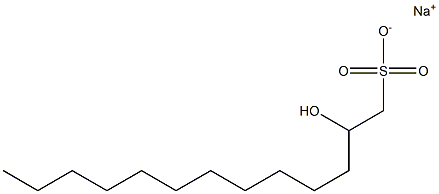 2-Hydroxytridecane-1-sulfonic acid sodium salt Struktur