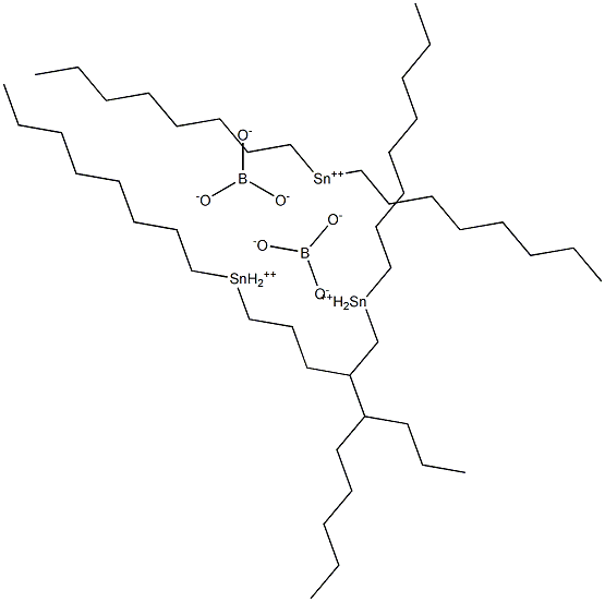 Boric acid dioctyltin(IV) salt Struktur