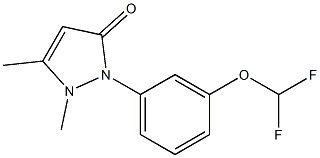 2,3-Dimethyl-1-[3-(difluoromethoxy)phenyl]-3-pyrazolin-5-one Struktur