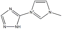 1-Methyl-3-(1H-1,2,4-triazol-5-yl)-1H-imidazol-3-ium Struktur