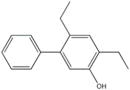 3-Phenyl-4,6-diethylphenol Struktur