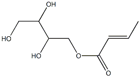 Crotonic acid 2,3,4-trihydroxybutyl ester Struktur