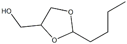 4-Hydroxymethyl-2-butyl-1,3-dioxolane Struktur