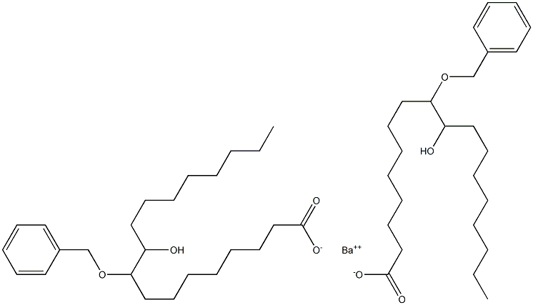 Bis(9-benzyloxy-10-hydroxystearic acid)barium salt Struktur