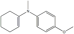 N-(1-Cyclohexen-1-yl)-N-methyl-4-methoxyaniline Struktur