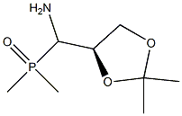 [(R)-(2,2-Dimethyl-1,3-dioxolan-4-yl)(amino)methyl]dimethylphosphine oxide Struktur