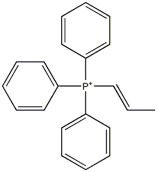 [(E)-1-Propenyl]triphenylphosphonium Struktur