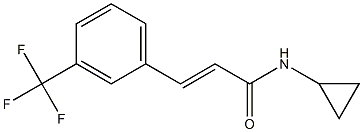 N-Cyclopropyl-m-trifluoromethylcinnamamide Struktur