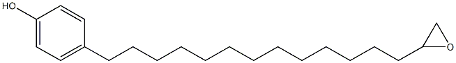 4-(13-Oxiranyltridecyl)phenol Struktur