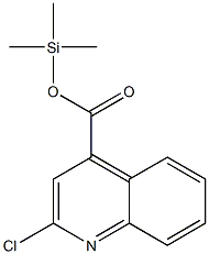 2-Chloro-4-quinolinecarboxylic acid trimethylsilyl ester Struktur