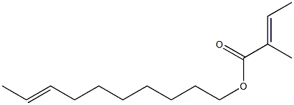 (E)-2-Methyl-2-butenoic acid 8-decenyl ester Struktur