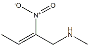 (Z)-1-Methylamino-2-nitro-2-butene Struktur