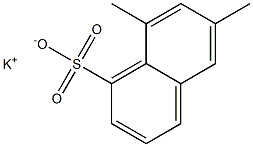 6,8-Dimethyl-1-naphthalenesulfonic acid potassium salt Struktur