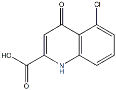 5-Chloro-1,4-dihydro-4-oxoquinoline-2-carboxylic acid Struktur