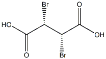 (2S,3S)-2,3-Dibromobutanedioic acid Struktur