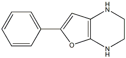 1,2,3,4-Tetrahydro-6-phenylfuro[2,3-b]pyrazine Struktur