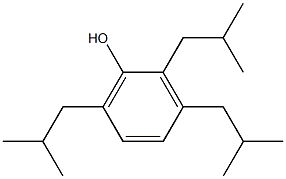 2,3,6-Triisobutylphenol Struktur