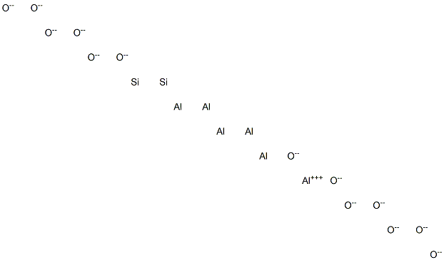 Hexaaluminum disilicon tridecaoxide Struktur