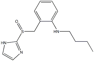 N-Butyl-2-[(1H-imidazol-2-yl)sulfinylmethyl]aniline Struktur