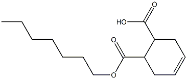 4-Cyclohexene-1,2-dicarboxylic acid hydrogen 1-heptyl ester Struktur