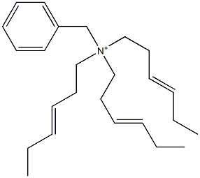 Tri(3-hexenyl)benzylaminium Struktur