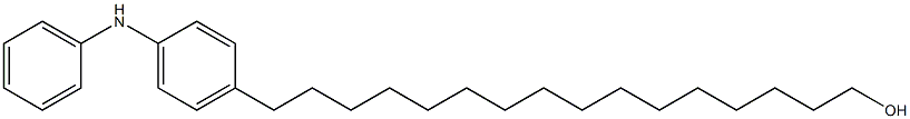 4-(16-Hydroxyhexadecyl)phenylphenylamine Struktur