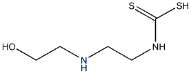 N-[2-(2-Hydroxyethylamino)ethyl]dithiocarbamic acid Struktur