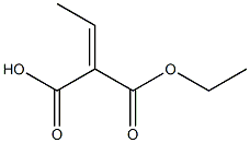 Ethylidenemalonic acid hydrogen 1-ethyl ester Struktur