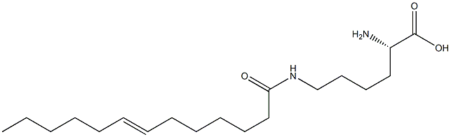 N6-(7-Tridecenoyl)lysine Struktur