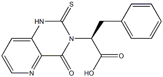 (2S)-2-[(1,2,3,4-Tetrahydro-4-oxo-2-thioxopyrido[3,2-d]pyrimidin)-3-yl]-3-phenylpropionic acid Struktur