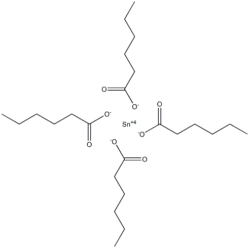 Tetrahexanoic acid tin(IV) salt Struktur