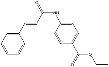 4-[[3-(Phenyl)-1-oxo-2-propenyl]amino]benzoic acid ethyl ester Struktur