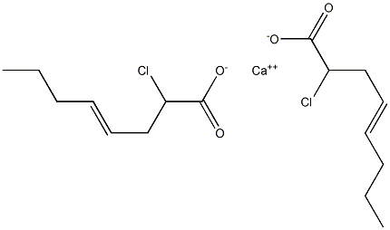 Bis(2-chloro-4-octenoic acid)calcium salt Struktur