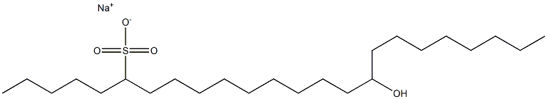 16-Hydroxytetracosane-6-sulfonic acid sodium salt Struktur