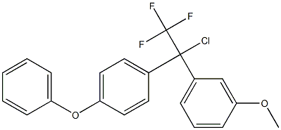 1-Chloro-1-(4-phenoxyphenyl)-1-(3-methoxyphenyl)-2,2,2-trifluoroethane Struktur