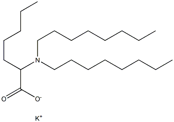 2-(Dioctylamino)heptanoic acid potassium salt Struktur